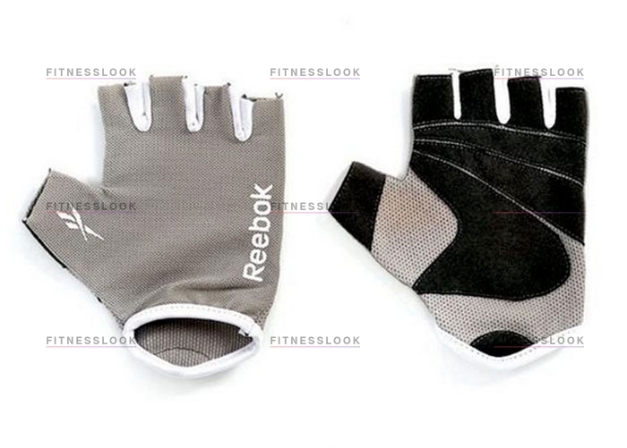 для фитнеса - серые S/M в СПб по цене 2487 ₽ в категории перчатки для фитнеса Reebok