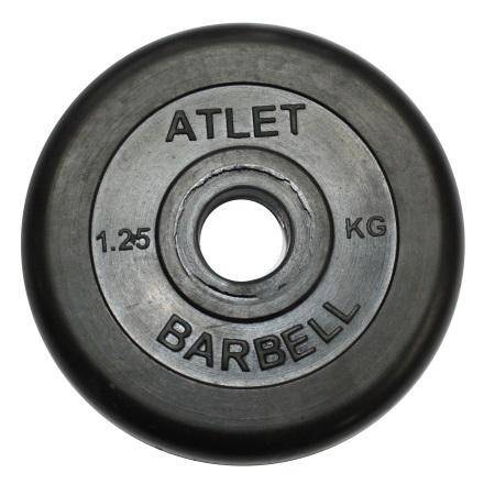 MB Barbell Atlet - 31 мм - 1.25 кг из каталога дисков для штанги с посадочным диаметром 30 мм.  в Санкт-Петербурге по цене 938 ₽