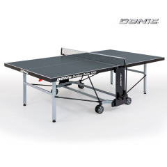 Всепогодный теннисный стол Donic Outdoor Roller 1000 - серый для статьи топ-10 рейтинг всепогодных теннисных столов