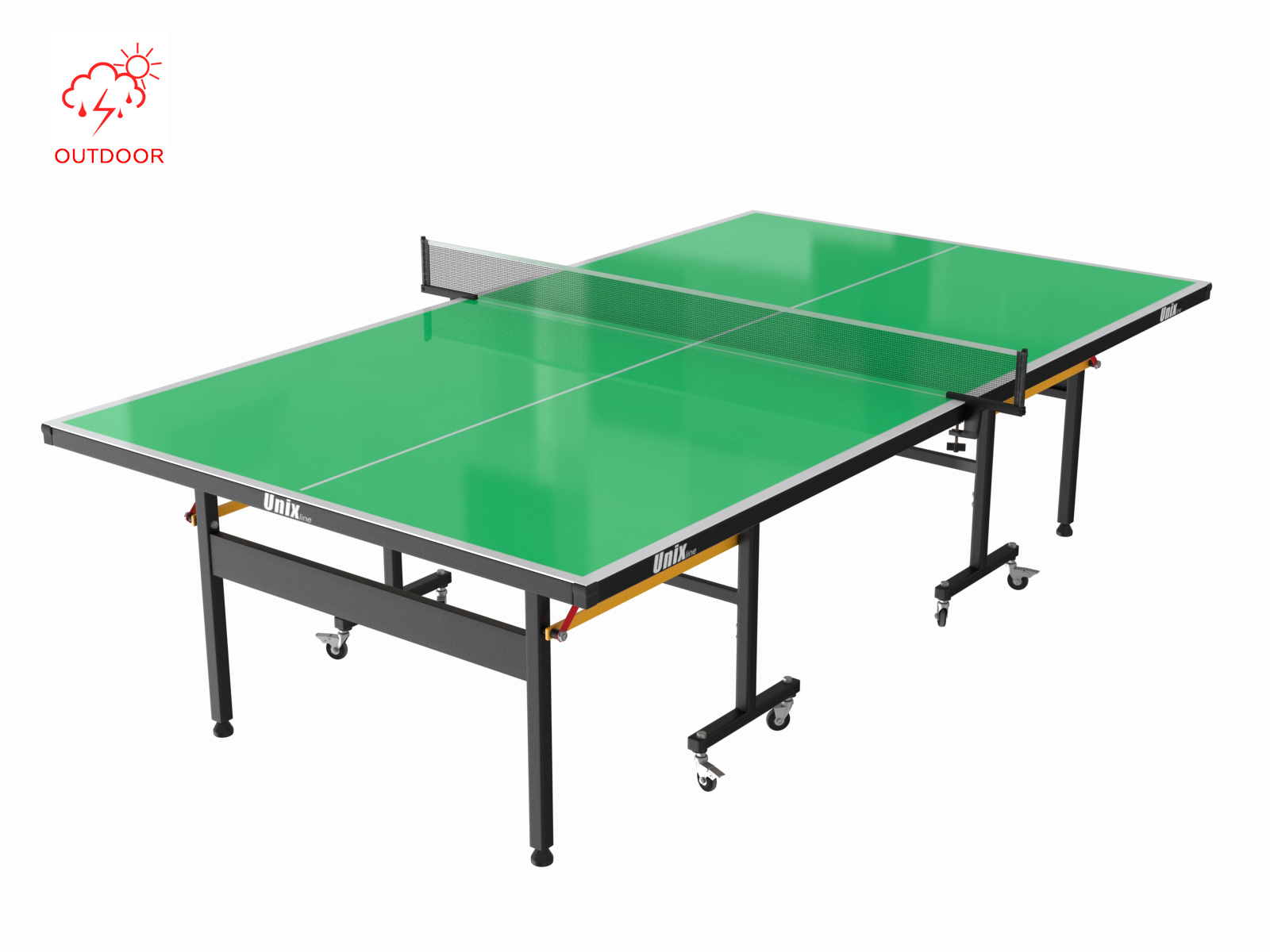 Всепогодный теннисный стол Unix line outdoor 6 mm (green)