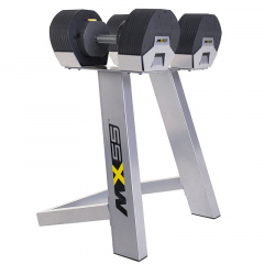 Разборная (наборная) гантель First Degree Fitness MX Select MX-55, вес 4.5-24.9 кг, 2 шт со стойкой в СПб по цене 79900 ₽