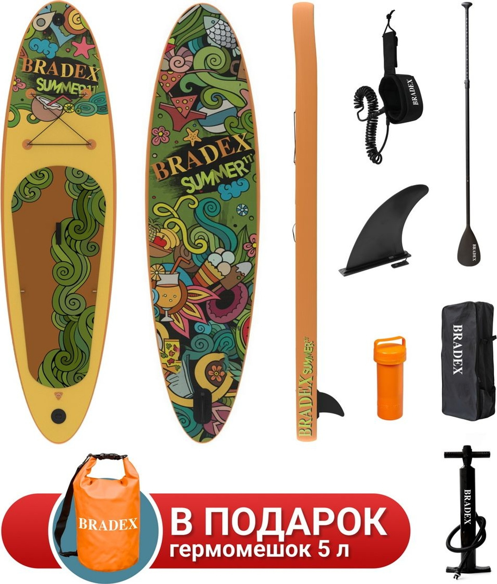 Bradex Bradex Summer 11’ из каталога универсальных SUP досок в Санкт-Петербурге по цене 33590 ₽