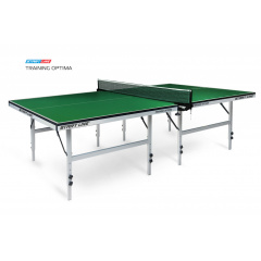 Теннисный стол для помещений Start Line Training Optima green с системой регулировки высоты в СПб по цене 35590 ₽