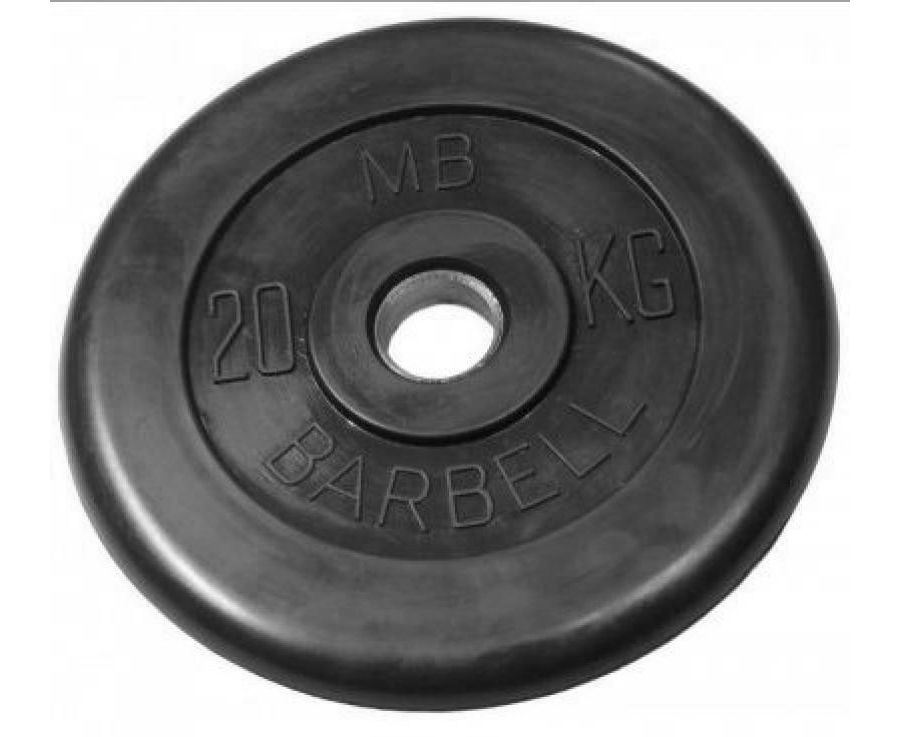 MB Barbell (металлическая втулка) 20 кг / диаметр 51 мм из каталога дисков, грифов, гантелей, штанг в Санкт-Петербурге по цене 10837 ₽