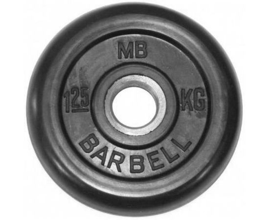 Диск для штанги обрезиненный MB Barbell (металлическая втулка) 1.25 кг / диаметр 51 мм