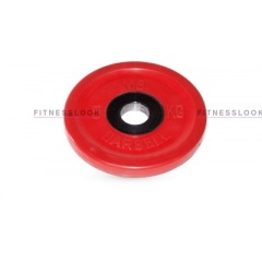 Диск для штанги MB Barbell евро-классик красный - 50 мм - 5 кг в СПб по цене 4984 ₽