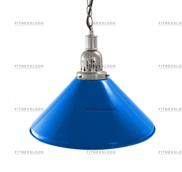 Weekend Лампа на один плафон «Blue Light» (серебристая чашка, синий плафон D35 см) из каталога ламп/светильников на один плафон в Санкт-Петербурге по цене 4493 ₽