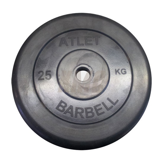 MB Barbell Atlet 51 мм - 25 кг из каталога дисков (блинов) для штанг и гантелей в Санкт-Петербурге по цене 8066 ₽