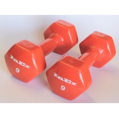 Гантель для фитнеса Inex виниловая 4 кг. IN/VD-9, 2 шт. в СПб по цене 6735 ₽