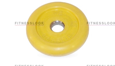 MB Barbell желтый - 26 мм - 1.25 кг из каталога дисков для штанги с посадочным диаметром 26 мм.  в Санкт-Петербурге по цене 407 ₽
