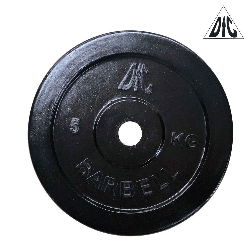 DFC 5 кг. обрезиненный из каталога дисков для штанги с посадочным диаметром 26 мм.  в Санкт-Петербурге по цене 1320 ₽