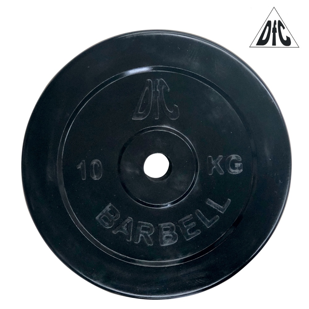 10 кг обрезиненный в СПб по цене 2990 ₽ в категории диски (блины) для штанг и гантелей DFC