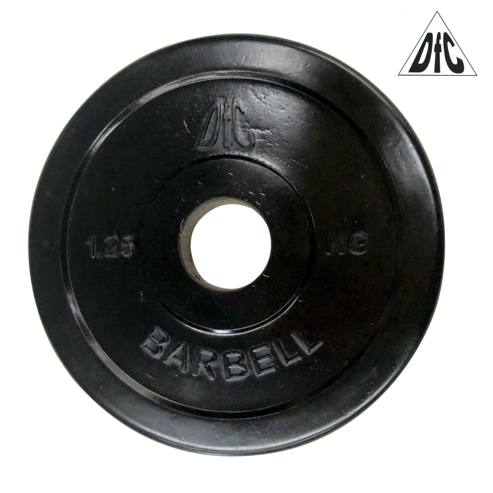 DFC 1,25 кг обрезиненный из каталога дисков для штанги с посадочным диаметром 30 мм.  в Санкт-Петербурге по цене 555 ₽