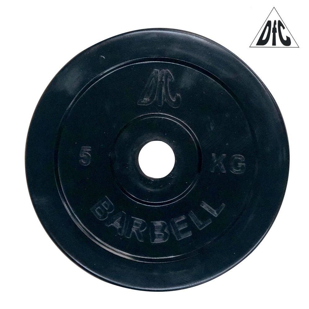5 кг обрезиненный в СПб по цене 1490 ₽ в категории диски (блины) для штанг и гантелей DFC