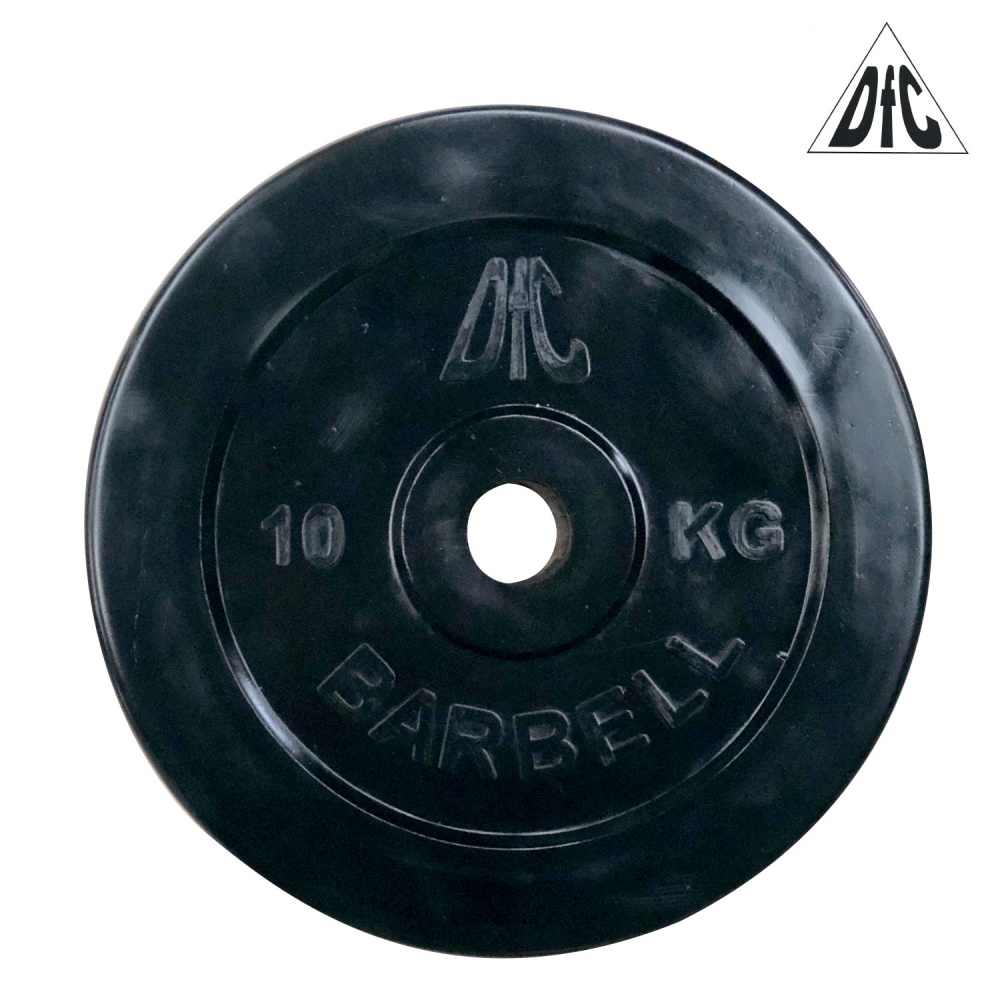 10 кг обрезиненный в СПб по цене 2635 ₽ в категории диски (блины) для штанг и гантелей DFC