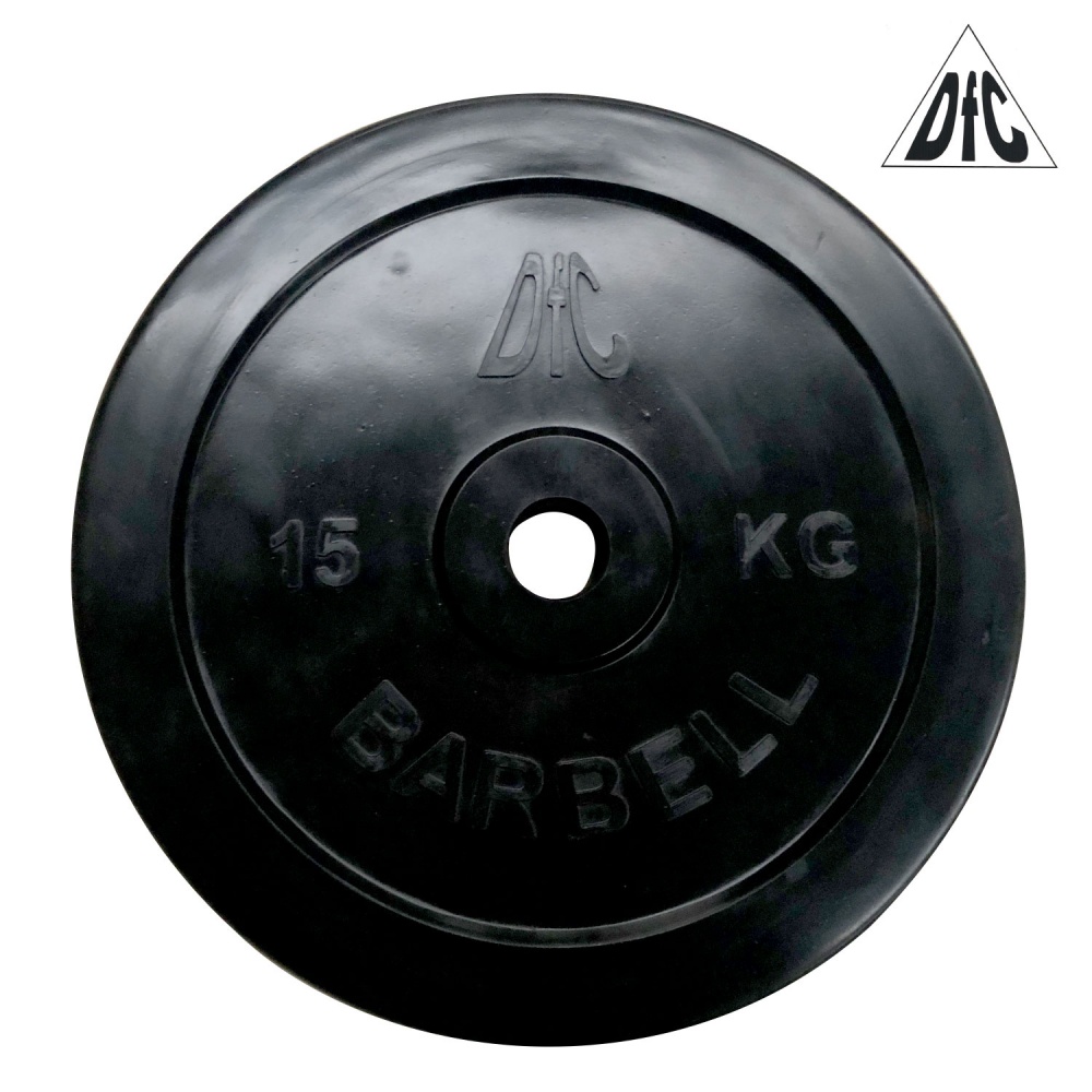 15 кг обрезиненный в СПб по цене 3720 ₽ в категории диски (блины) для штанг и гантелей DFC