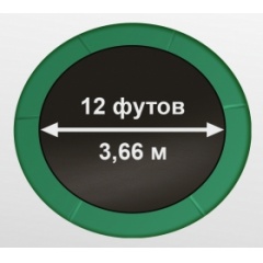 Батут с защитной сеткой Oxygen Premium 12ft inside (Dark green) фото 10 от FitnessLook