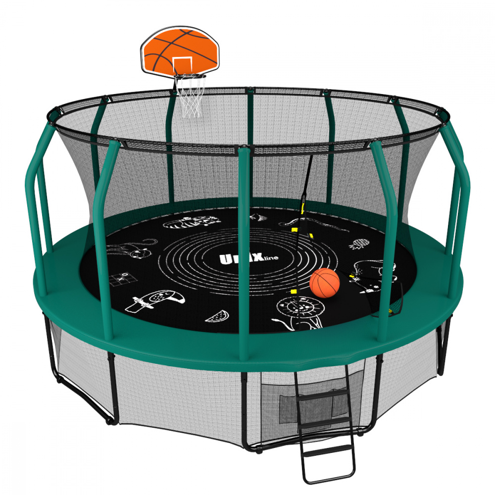 баскетбольный щит с кольцом для батута в СПб по цене 4890 ₽ в категории батуты Unix