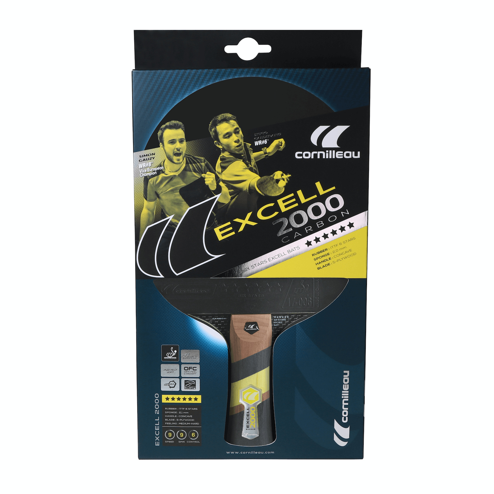 Ракетка для настольного тенниса Cornilleau Excel 2000 Carbon