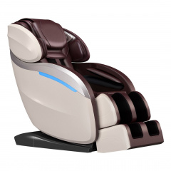 Домашнее массажное кресло Gess Futuro - коричнево-бежевое для статьи топ-10 рейтинг массажных кресел для дома 2021