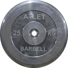 MB Barbell Atlet - 31 мм - 25 кг из каталога дисков для штанги с посадочным диаметром 30 мм.  в Санкт-Петербурге по цене 7325 ₽