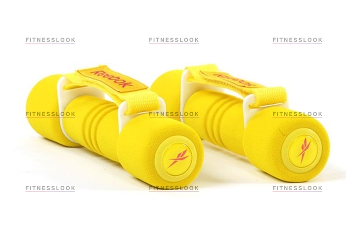 Reebok неопреновые желтые - 1 кг из каталога неопреновых  гантелей в Санкт-Петербурге по цене 2750 ₽