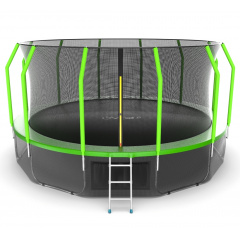 Батут с защитной сеткой Evo Jump Cosmo 16ft (Green) + Lower net в СПб по цене 71390 ₽