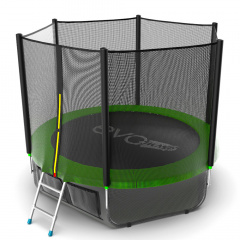 Батут с защитной сеткой Evo Jump External 8ft (Green) + Lower net в СПб по цене 22190 ₽