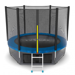 Батут с защитной сеткой Evo Jump External 8ft (Blue) + Lower net в СПб по цене 22190 ₽