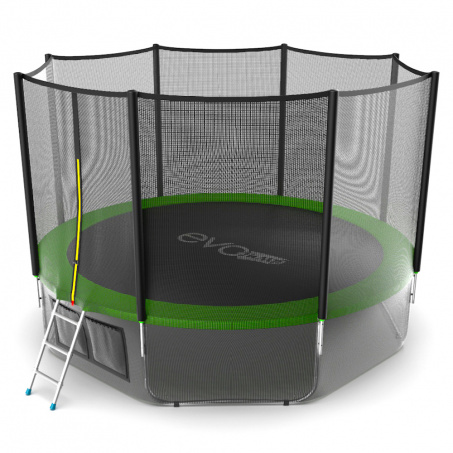 Батут с защитной сеткой Evo Jump External 12ft (Green) + Lower net