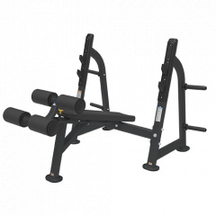 Bronze Gym BR-1013 с отрицательным наклоном из каталога скамей со стойкой в Санкт-Петербурге по цене 115990 ₽