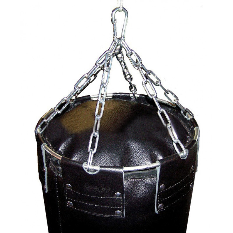 Подвесной боксерский мешок ForSport кожаный профессиональный - 45кг