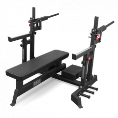 Bronze Gym AL-320  пауэрлифтерская из каталога скамей со стойкой в Санкт-Петербурге по цене 92790 ₽