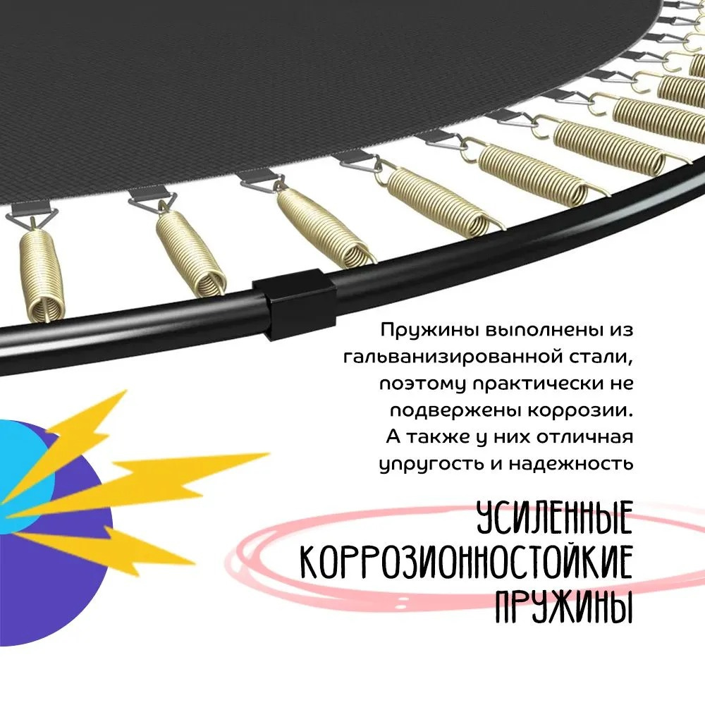 KedaJump Jumpinator 10FT из каталога батутов с защитной сеткой в Санкт-Петербурге по цене 22032 ₽