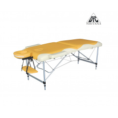 Складной массажный стол DFC Nirvana Elegant Premium, цвет оранжево-бежевый в СПб по цене 21990 ₽