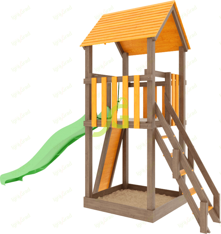 Панда Фани Tower скалодром в СПб по цене 57700 ₽ в категории детские игровые комплексы Igragrad
