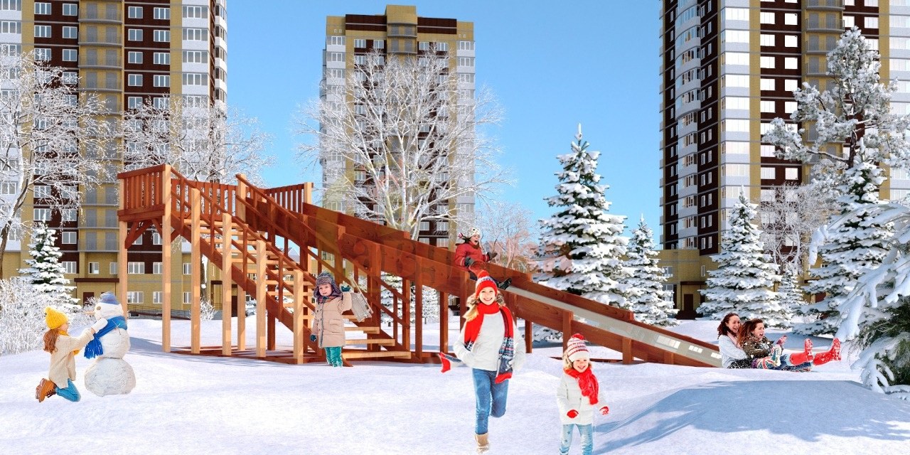 Савушка Зима 8 из каталога детских игровых комплексов  в Санкт-Петербурге по цене 251800 ₽
