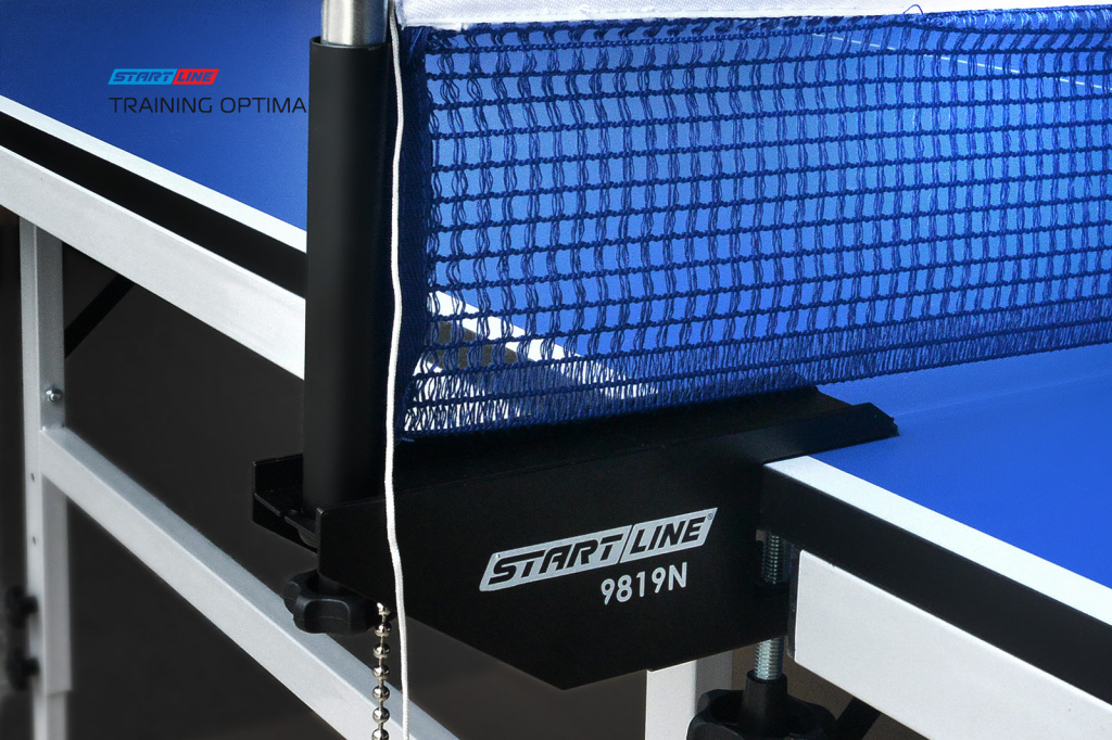 Теннисный стол для помещений Start Line Training Optima blue с системой регулировки высоты