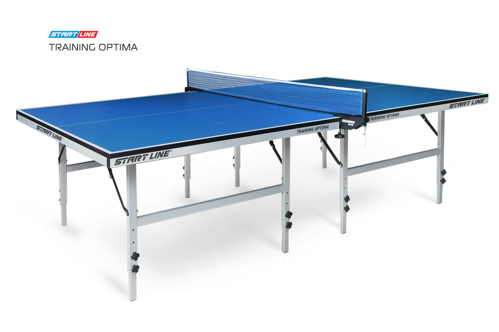 Start Line Training Optima blue с системой регулировки высоты из каталога теннисных столов для помещений в Санкт-Петербурге по цене 28590 ₽