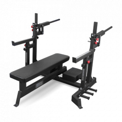 Bronze Gym AL-321 пауэрлифтерская с механизмом подъёма штанги из каталога скамей со стойкой в Санкт-Петербурге по цене 83300 ₽