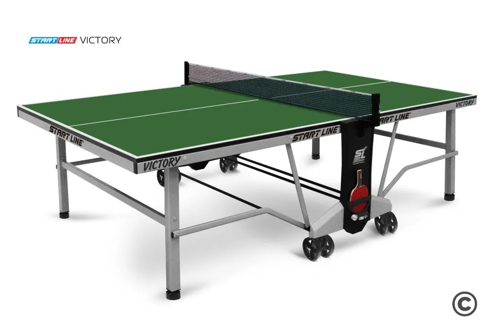 Start Line Victory  Indoor Зеленый из каталога теннисных столов для помещений в Санкт-Петербурге по цене 49590 ₽