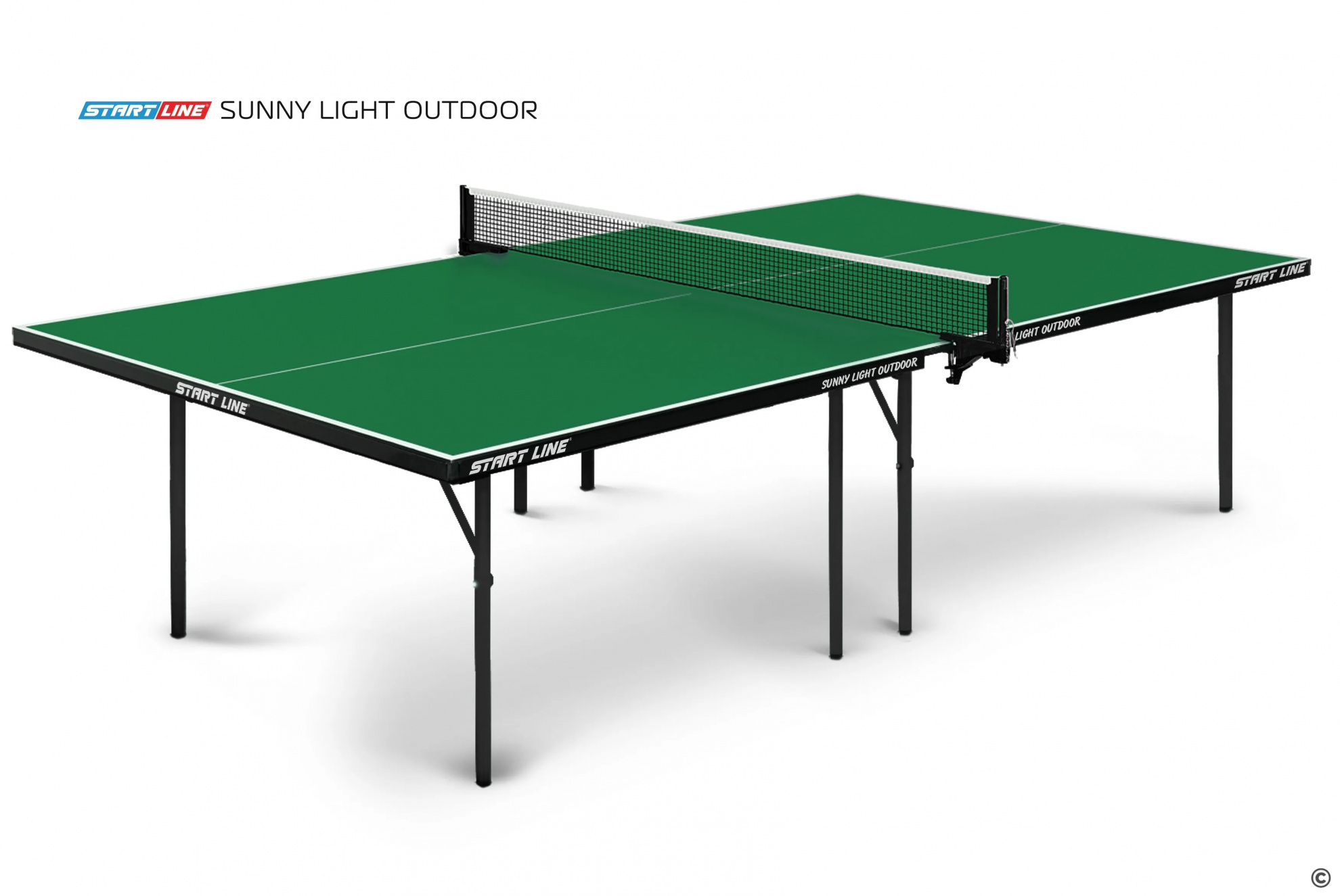 Start Line Sunny Light Outdoor Зелёный из каталога теннисных столов в Санкт-Петербурге по цене 26590 ₽