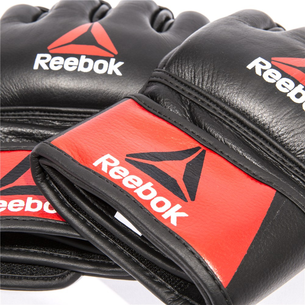 Профессиональные кожаные перчатки для MMA Reebok Combat