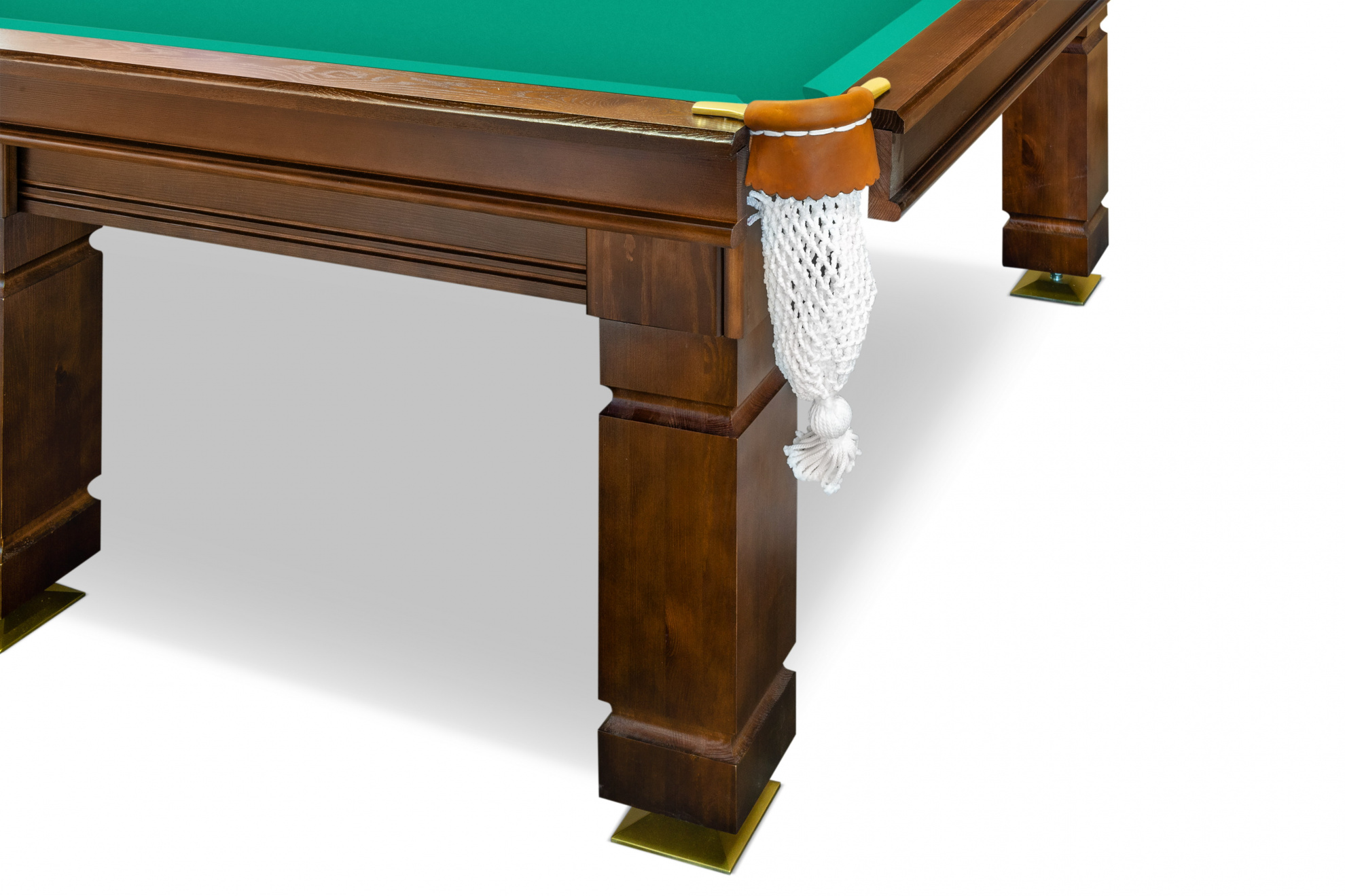 Бильярдный стол для русского бильярда Weekend Billiard Hardy (12 футов, сланец 25мм) коричневый, борт ясень