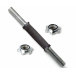 Гантельный гриф DFC с обрезиненной ручкой 350 мм / диаметр 30 мм