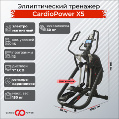 Эллиптический тренажер CardioPower X5 в СПб по цене 159900 ₽