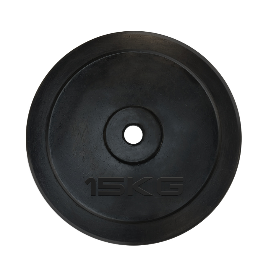 15 кг. обрезиненный черный в СПб по цене 4990 ₽ в категории диски (блины) для штанг и гантелей UnixFit