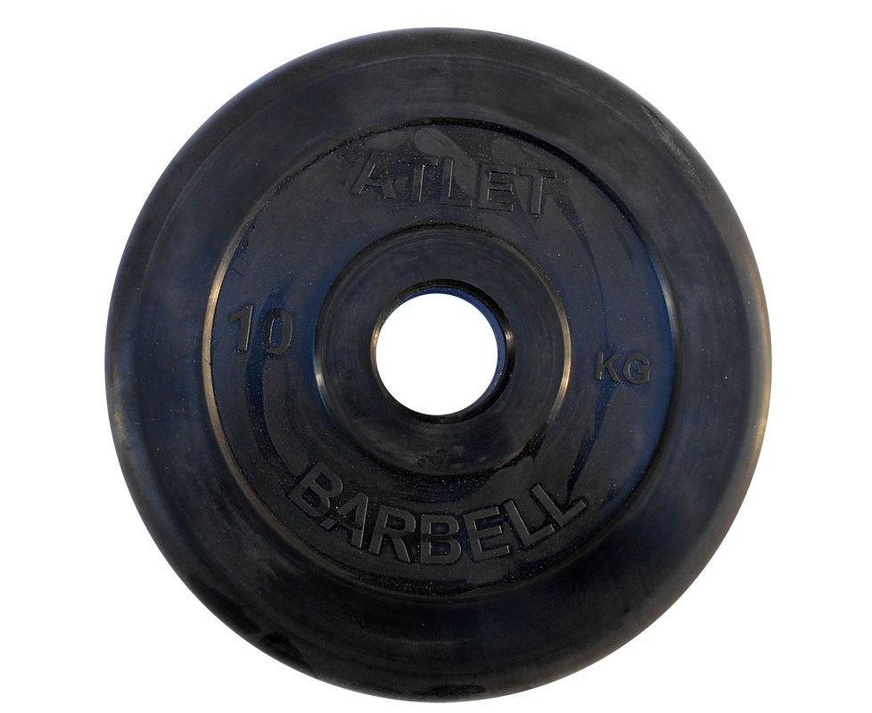 MB Barbell ATLET 10 кг / диаметр 51 мм из каталога дисков для штанги с посадочным диаметром 50 мм. в Санкт-Петербурге по цене 3500 ₽
