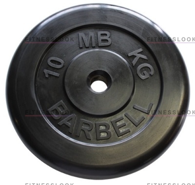 MB Barbell черный - 30 мм - 10 кг из каталога дисков (блинов) для штанг и гантелей в Санкт-Петербурге по цене 3163 ₽