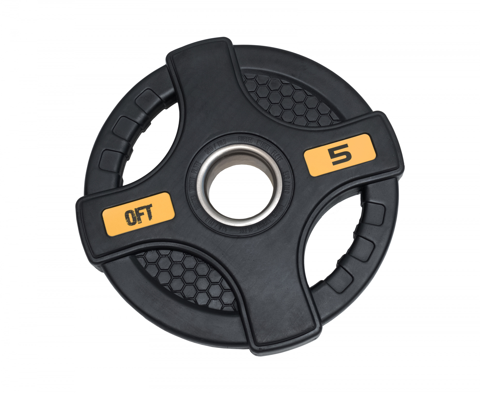 черный с двумя хватами 5 кг в СПб по цене 2180 ₽ в категории диски (блины) для штанг и гантелей Original FitTools